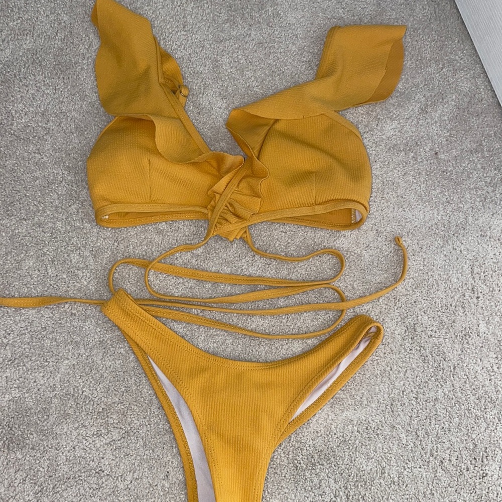 Yellow bikini